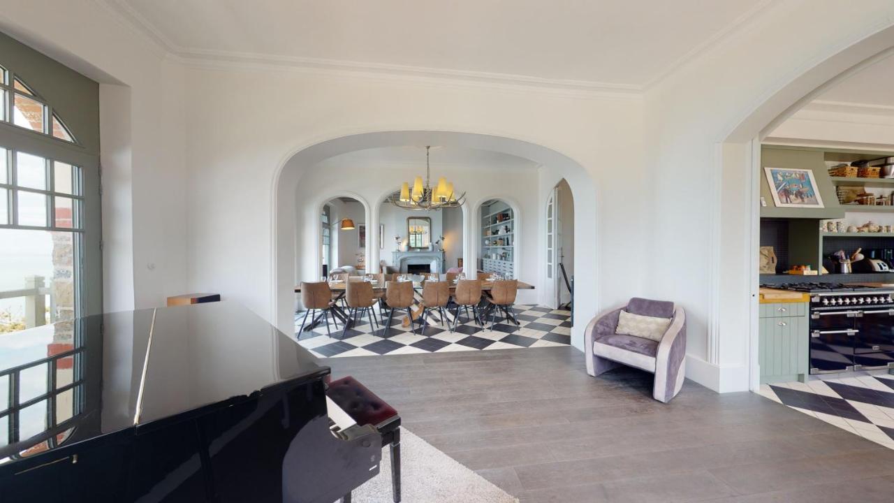 Les Roches Grises, Luxueuse Villa Face Mer, 4Etoiles, Spa Et Jardin Panoramique, Societe La Clef Decamp Granville Kültér fotó