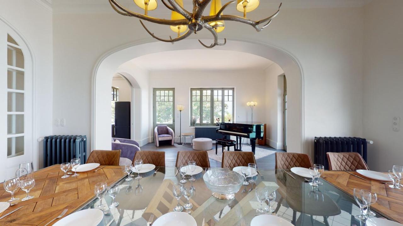 Les Roches Grises, Luxueuse Villa Face Mer, 4Etoiles, Spa Et Jardin Panoramique, Societe La Clef Decamp Granville Kültér fotó