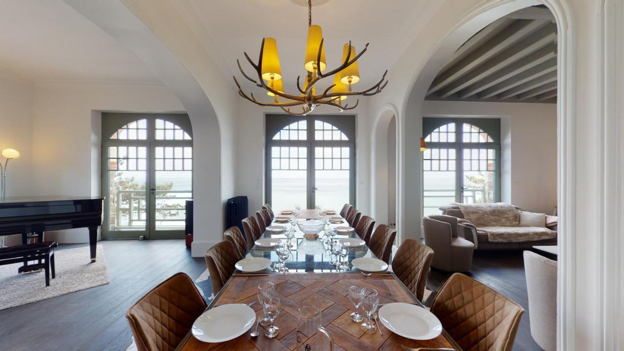 Les Roches Grises, Luxueuse Villa Face Mer, 4Etoiles, Spa Et Jardin Panoramique, Societe La Clef Decamp Granville Kültér fotó