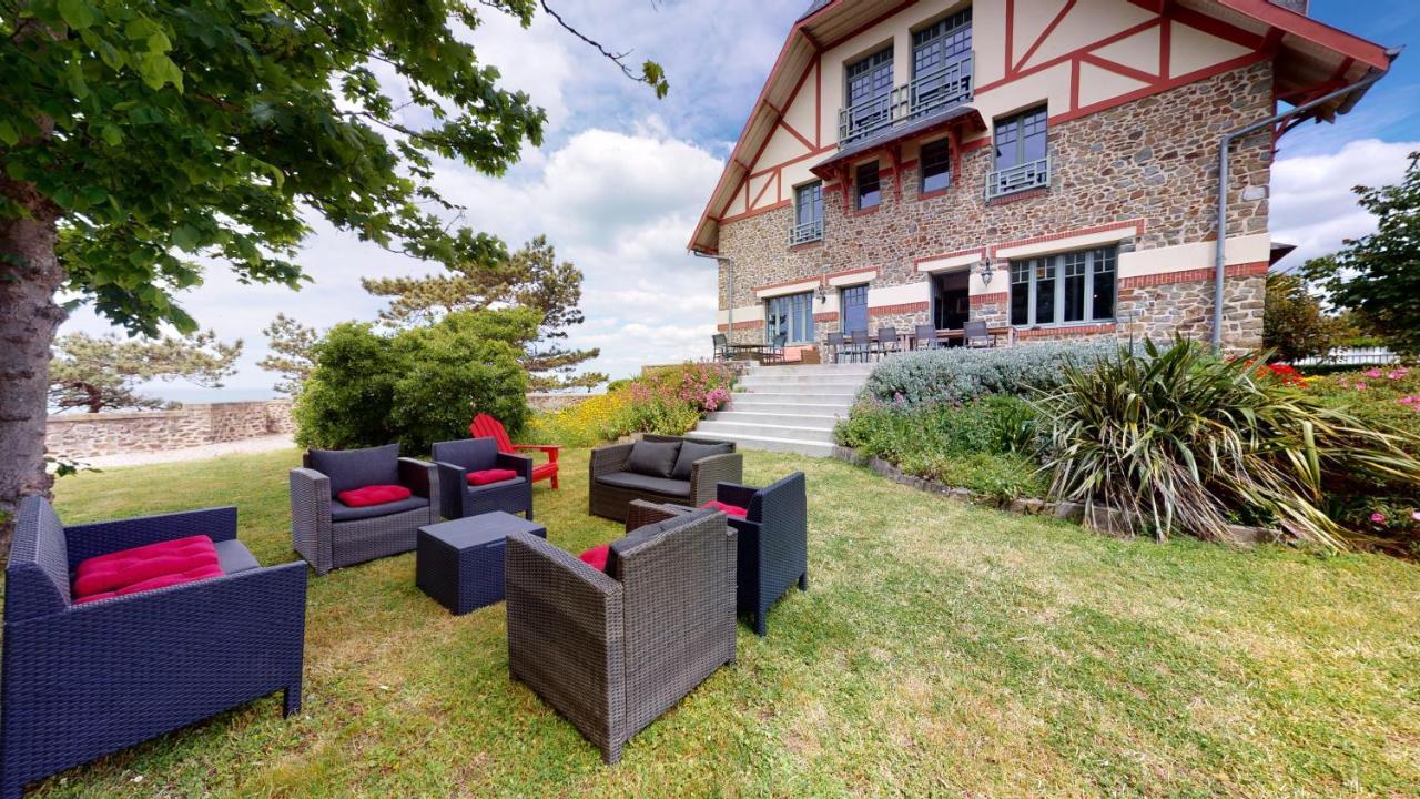 Les Roches Grises, Luxueuse Villa Face Mer, 4Etoiles, Spa Et Jardin Panoramique, Societe La Clef Decamp Granville Kültér fotó