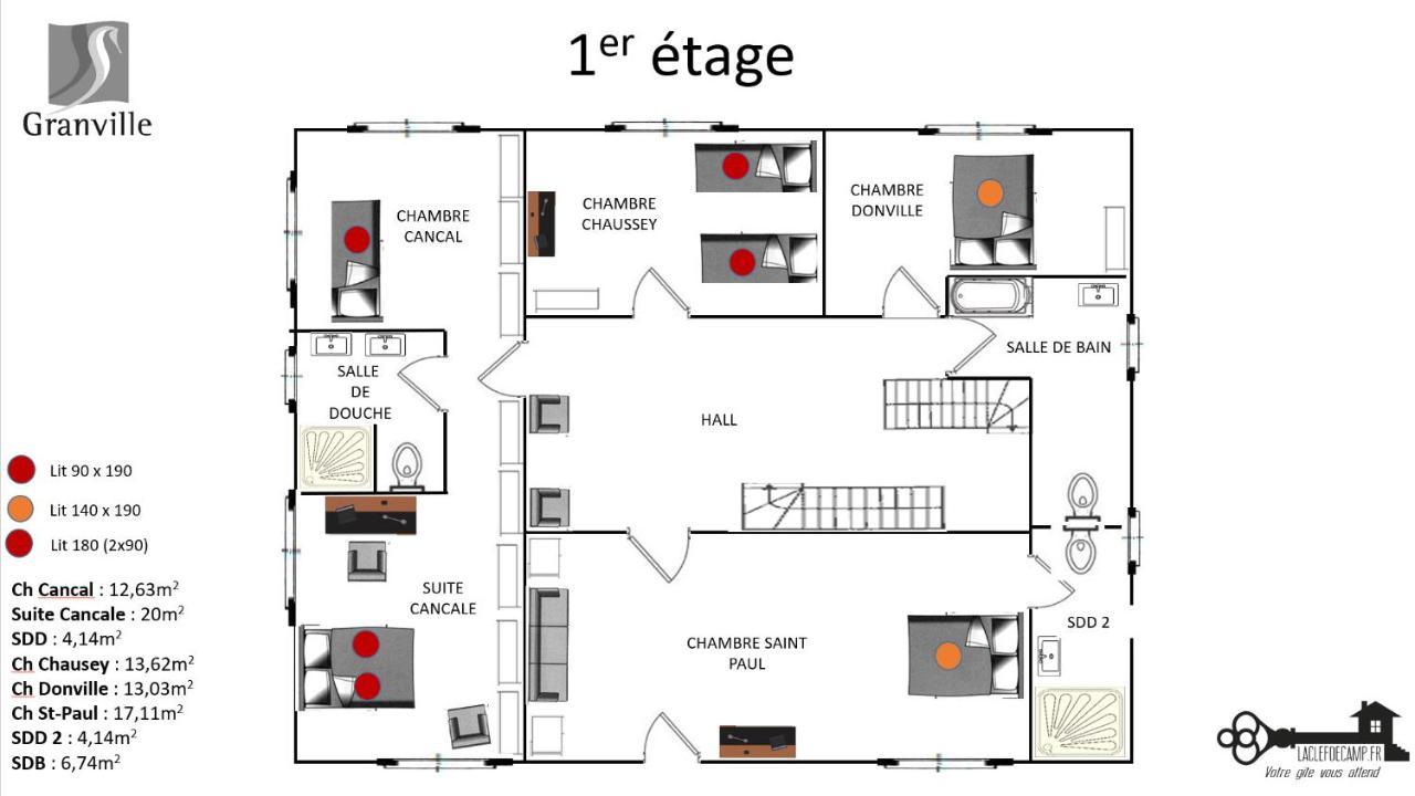 Les Roches Grises, Luxueuse Villa Face Mer, 4Etoiles, Spa Et Jardin Panoramique, Societe La Clef Decamp Granville Kültér fotó