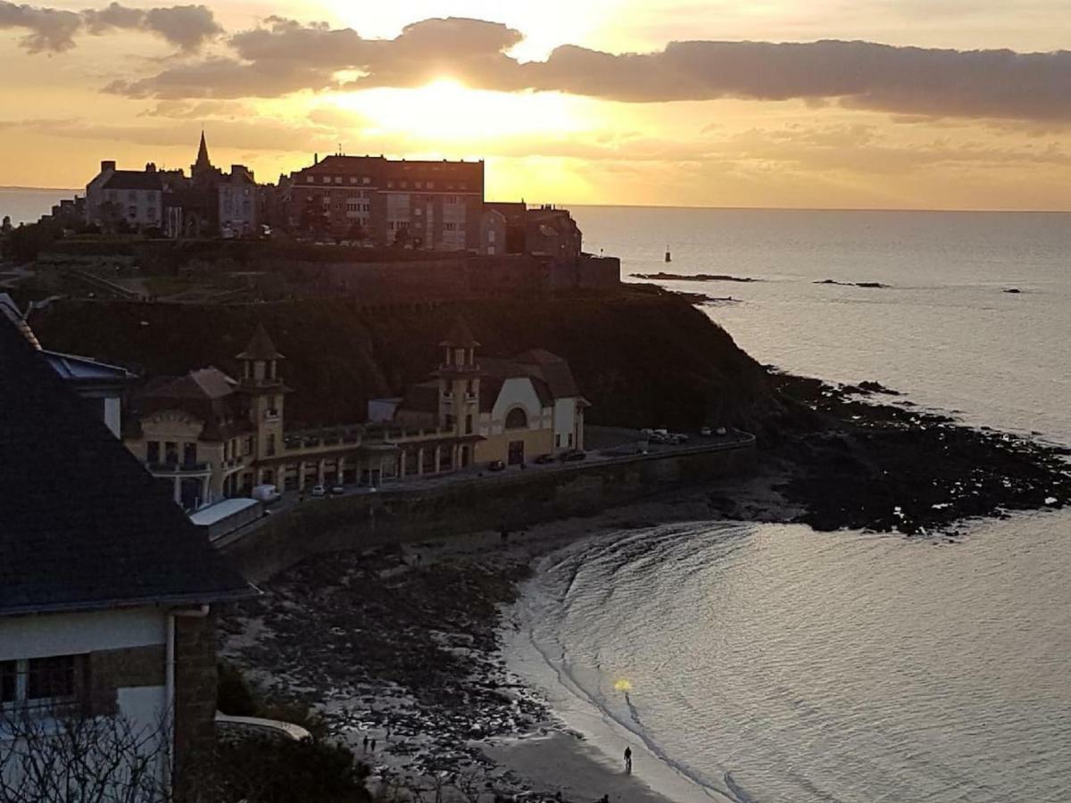 Les Roches Grises, Luxueuse Villa Face Mer, 4Etoiles, Spa Et Jardin Panoramique, Societe La Clef Decamp Granville Kültér fotó