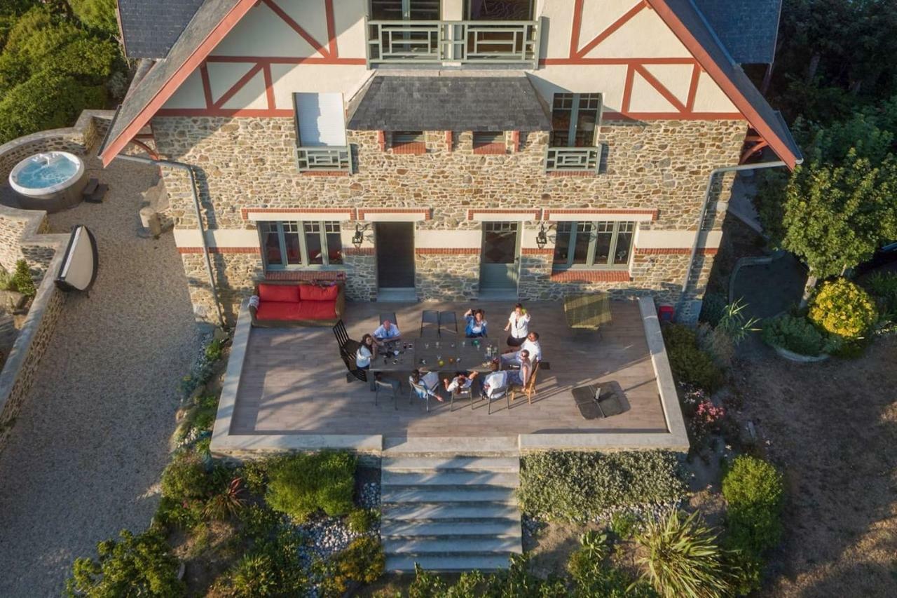 Les Roches Grises, Luxueuse Villa Face Mer, 4Etoiles, Spa Et Jardin Panoramique, Societe La Clef Decamp Granville Kültér fotó
