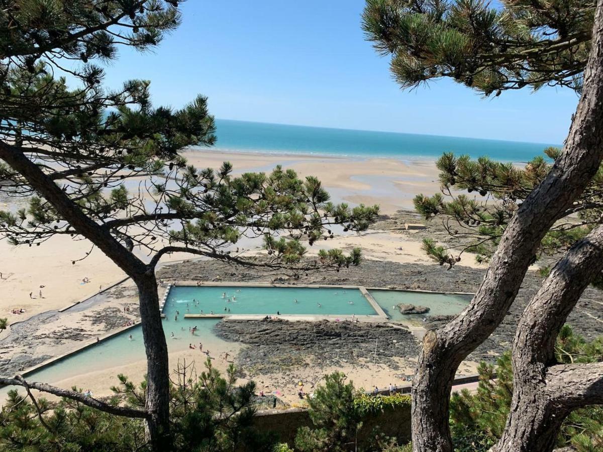 Les Roches Grises, Luxueuse Villa Face Mer, 4Etoiles, Spa Et Jardin Panoramique, Societe La Clef Decamp Granville Kültér fotó