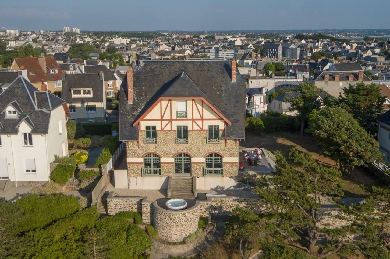 Les Roches Grises, Luxueuse Villa Face Mer, 4Etoiles, Spa Et Jardin Panoramique, Societe La Clef Decamp Granville Kültér fotó